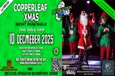 Copperleaf XMAS Night Run/Walk - 10 December 2025