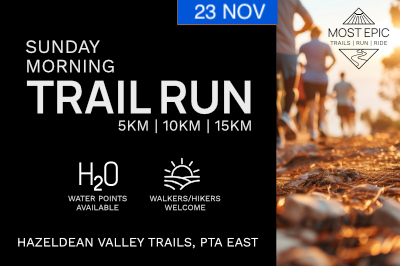 Sunday Morning Trail Run - Hazeldean Valley Trails (23/11/25)