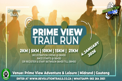 Prime View Trail Run/Walk - 4 January 2026