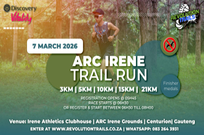 ARC Irene Trail Run/Walk -  7 March 2026