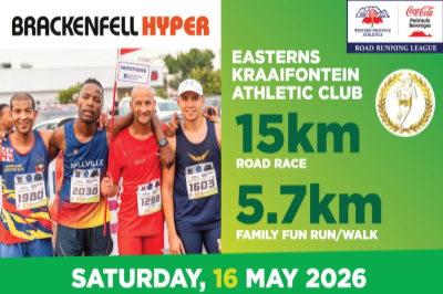 EASTERNS 15Km ROAD RACE & FAMILY 5.7Km FUN RUN WALK 2026