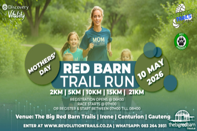 Mothers' Day Red Barn Trial Run/Walk - 10 May 2026