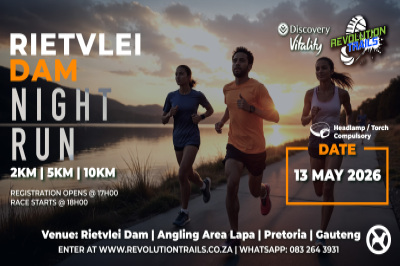 Rietvlei Dam Night Run/Walk - 13 May 2026