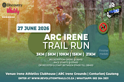 ARC Irene Trail Run/Walk -  27 June 2026