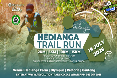 Hedianga Monster Trail Run/Walk - 19 July 2026