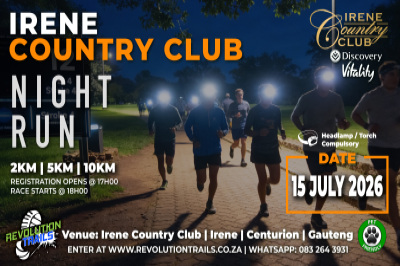 Irene Country Club Night Run/Walk - 15 July 2026