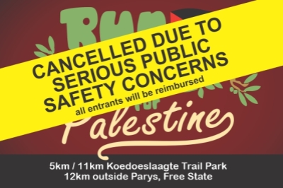 Run/Hike for Palestine poster
