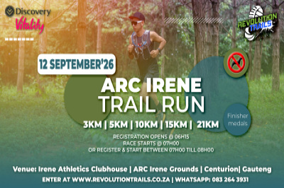 ARC Irene Trail Run/Walk -  12 September 2026