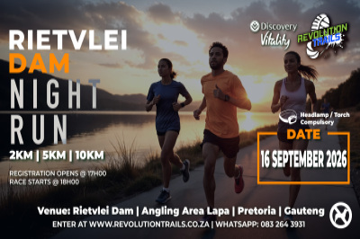 Rietvlei Dam Night Run/Walk - 16 September 2026
