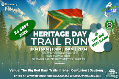 Heritage Day Trial Run/Walk  @ The Big Red Barn - 24 September 2026