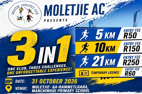 Moletje Half Marathon 2026 poster