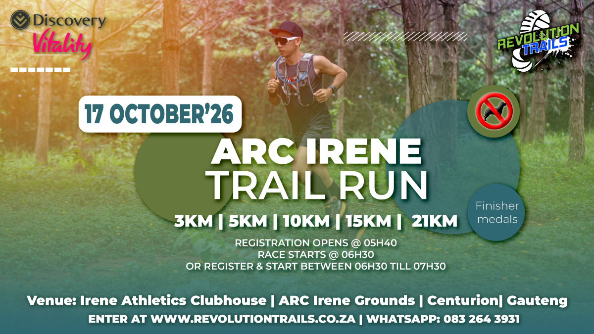ARC Irene Trail Run/Walk - 17 October 2026